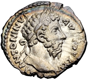 Denarius featuring  Marcus Aurelius